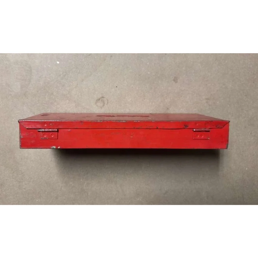 Vintage Snap-On GA-1 Impact Driver Metal Storage Case Empty Red Tool Box USA